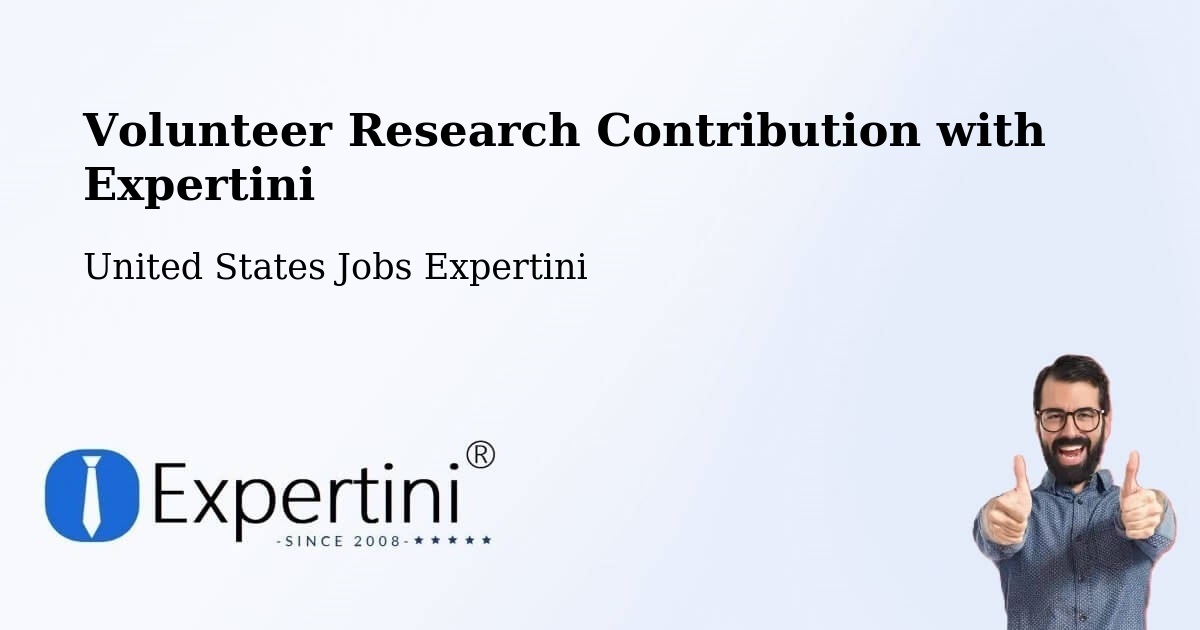 Volunteer Research Contribution Program – Wrightstown - United States Jobs Expertini